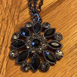 Vintage Avon Black Diamond Colored Medallion